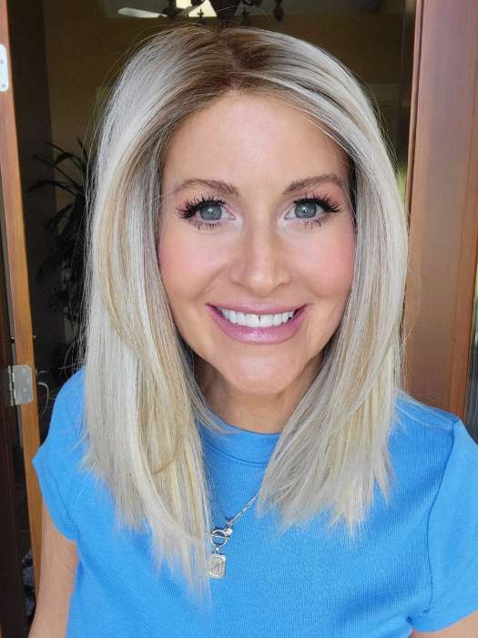 Calabasas Synthetic Lace Front Wig with Mono Part - Natural-Looking Hairpiece for Daily Wear & Special Occasions