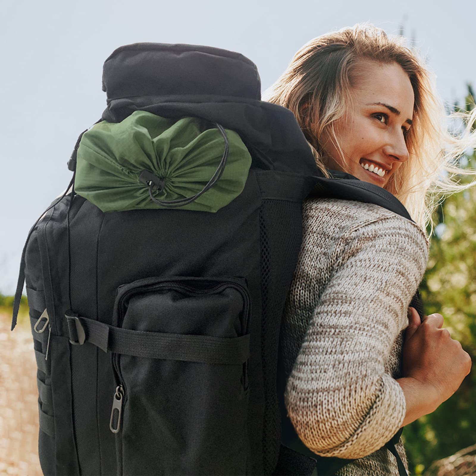 75L Lightweight Waterproof Hiking Backpack - Outdoor Trekking Bag for Camping, Skiing & Tactical Use - Durable Travel Backpack for Men & Women (Black)
