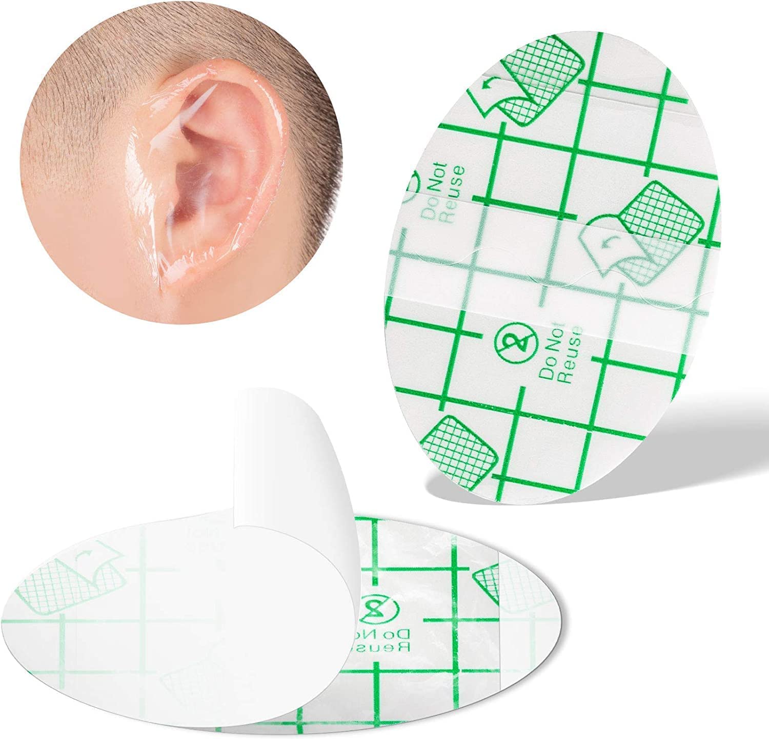 WEMOL 20 PCS Waterproof Ear Stickers for Newborn Baby & Kids | Disposable Ear Covers for Shower, Swimming, Surfing, Snorkeling & Water Sports | Protect Ears from Water During Bath Time & Outdoor Activities