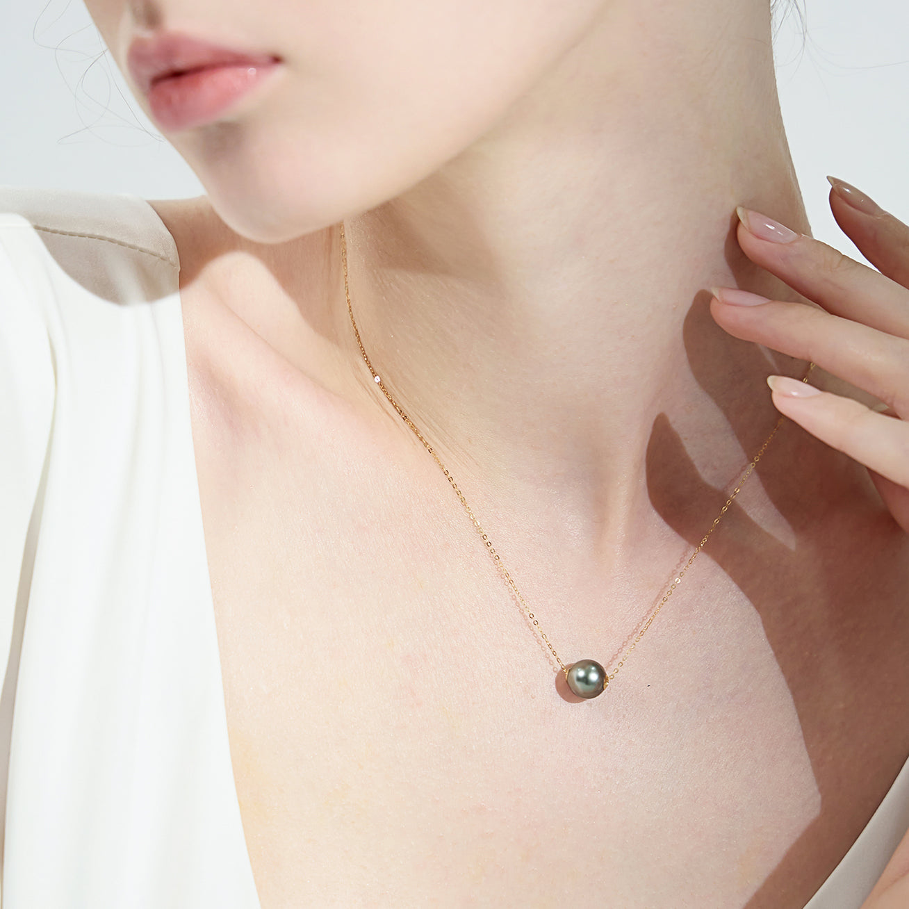 18K Gold Interchangeable 9-10MM Freshwater Pearl Necklace for Women - Elegant Bridal Jewelry, Wedding Gift & Anniversary Present | KN00044 | POSSIBILITIES