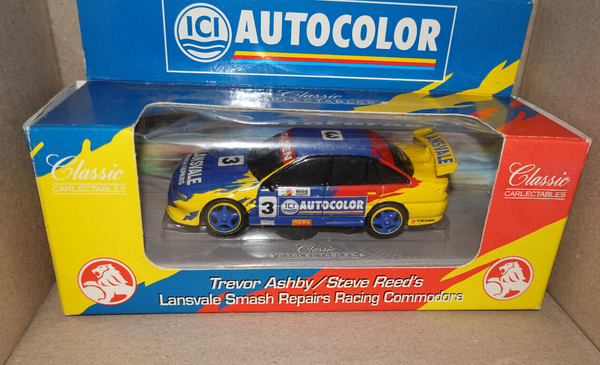 1:43 Scale Diecast Model - Commodore Trevor Ashby & Steve Reed's Lansvale Smash Repairs Autocolor 1003 - Collectible Car Replica for Display & Racing Enthusiasts