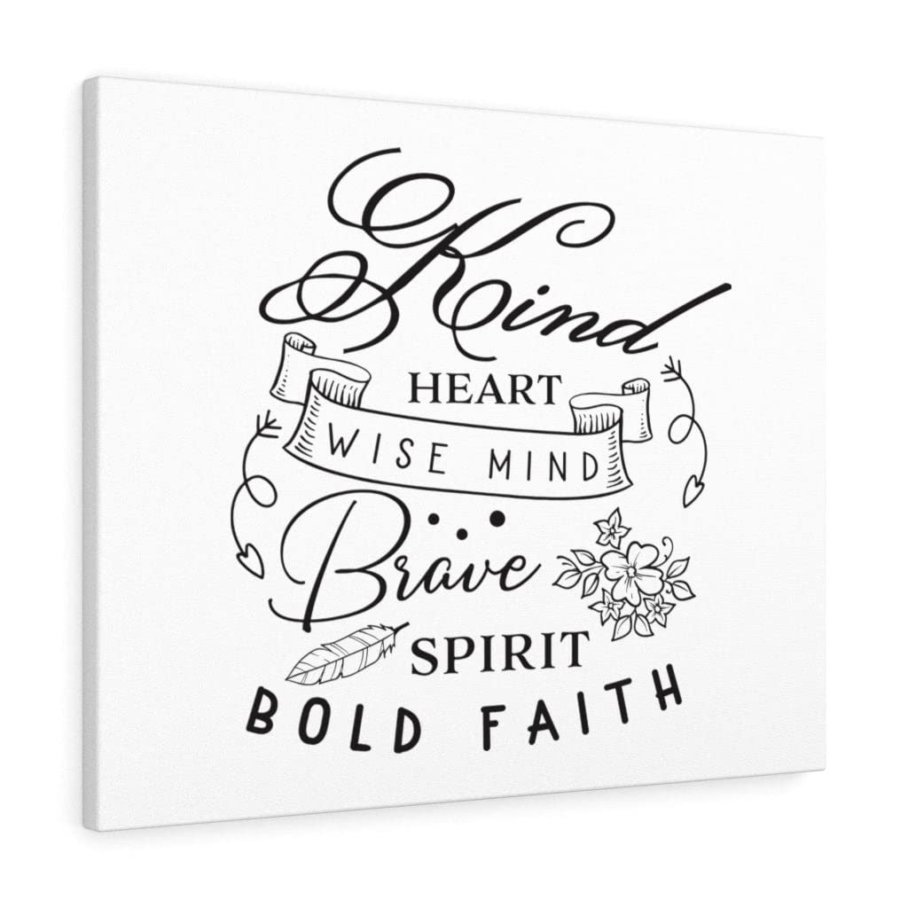 Christian Wall Art Print - Scripture Quote with Kind Heart Design, Ready to Hang Home Decor for Living Room, Bedroom & Office | Express Your Love Gifts