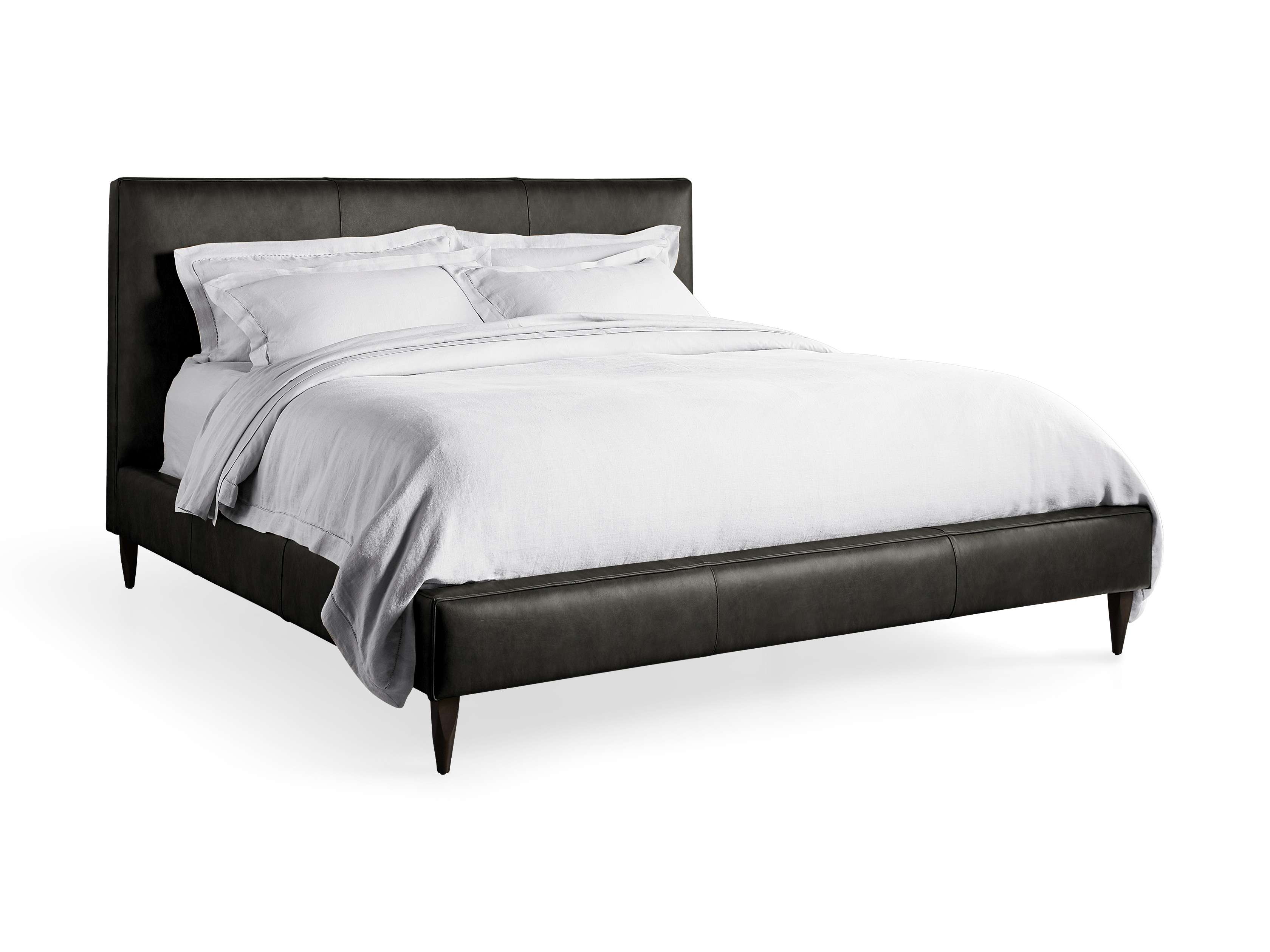 Premium Andes Leather Bed - Handcrafted Full/Queen/King Size Genuine Leather Bed Frame - Perfect for Modern & Luxury Bedroom Decor