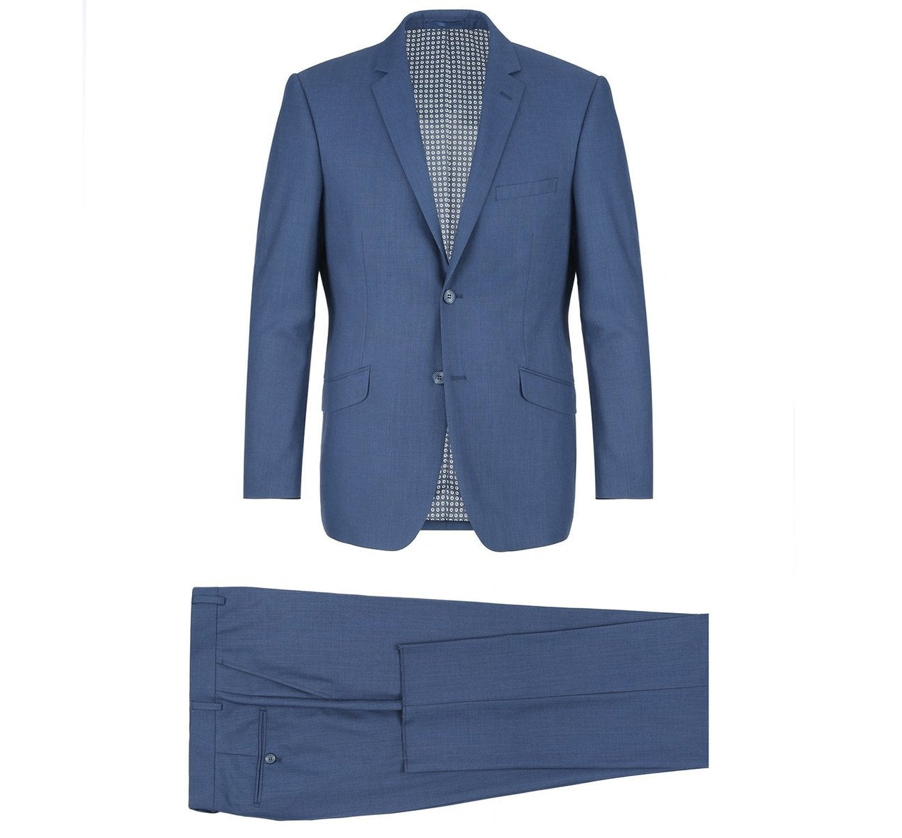 Alessandro Vitello by Renoir 2-Piece Classic Fit Notch Lapel Navy Suit 2106 | Premium Business Attire for Weddings, Office & Formal Events