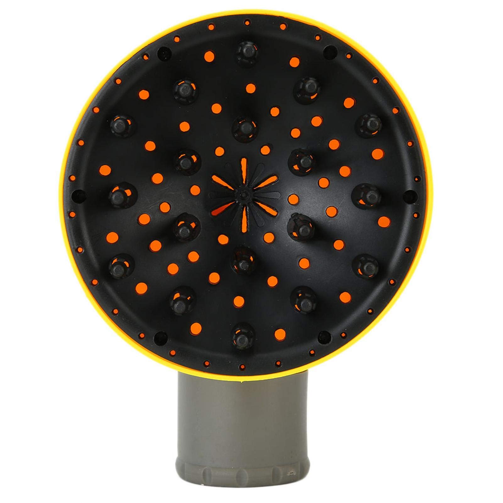 Professional Safe Curly Hair Diffuser Attachment for Hair Dryers - Salon & Home Use - Yellow - Perfect for Defining Curls & Reducing Frizz