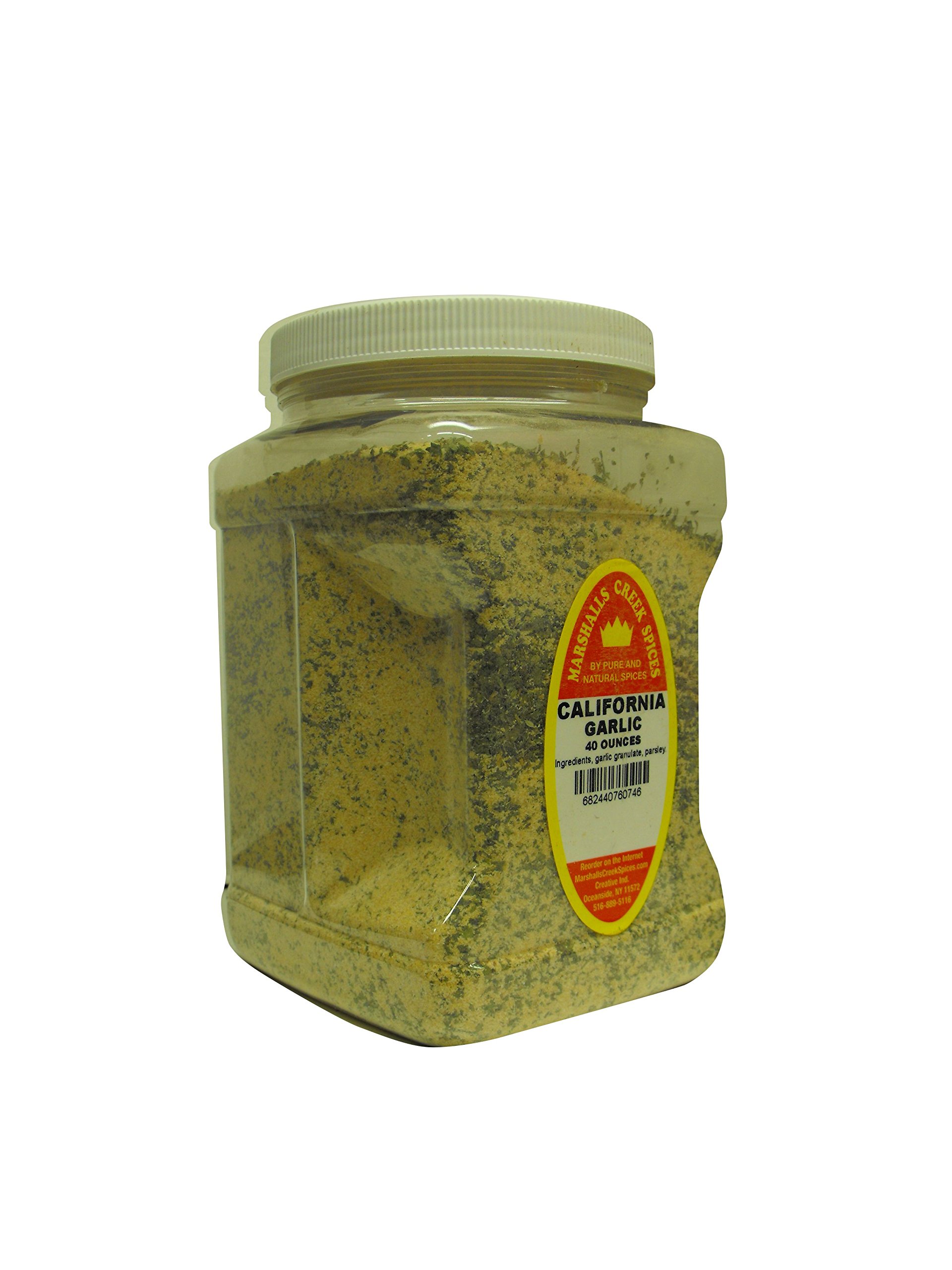 Family Size Marshalls Creek Kosher Spices (ST24) California Garlic Seasoning - 40 Ounce Bulk Spice Blend | Perfect for Roasting, Grilling & Seasoning Meats, Vegetables & Pasta Dishes