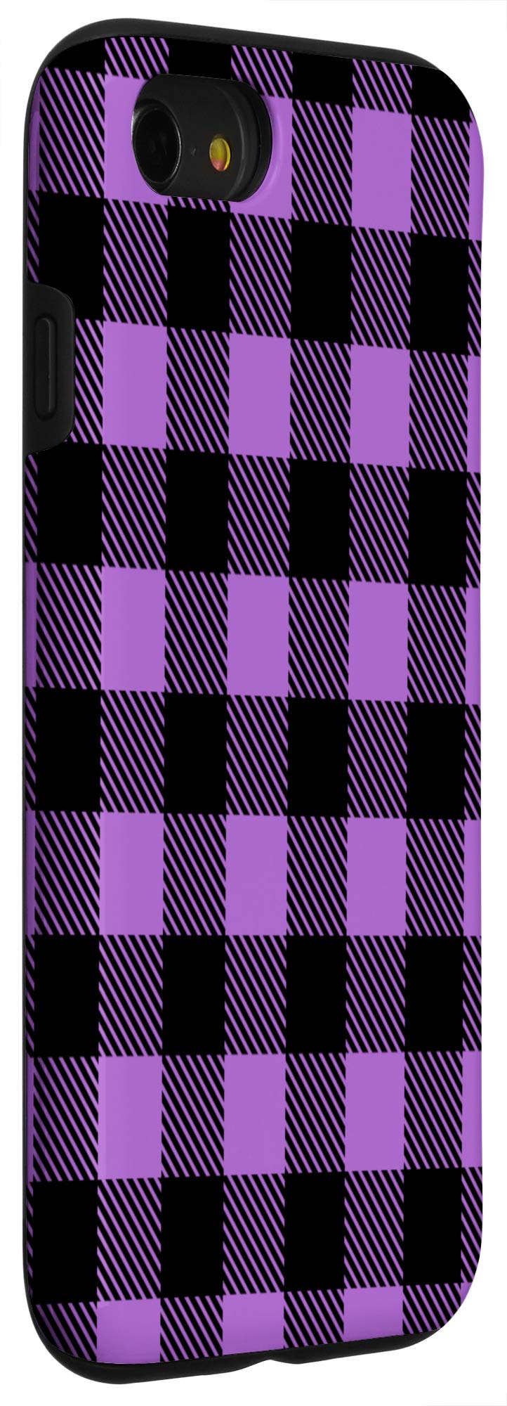 iPhone SE (2020) / 7 / 8 Purple Plaid Case - Slim Protective Phone Cover with Anti-Slip Grip | Perfect for Everyday Use, Work & Travel