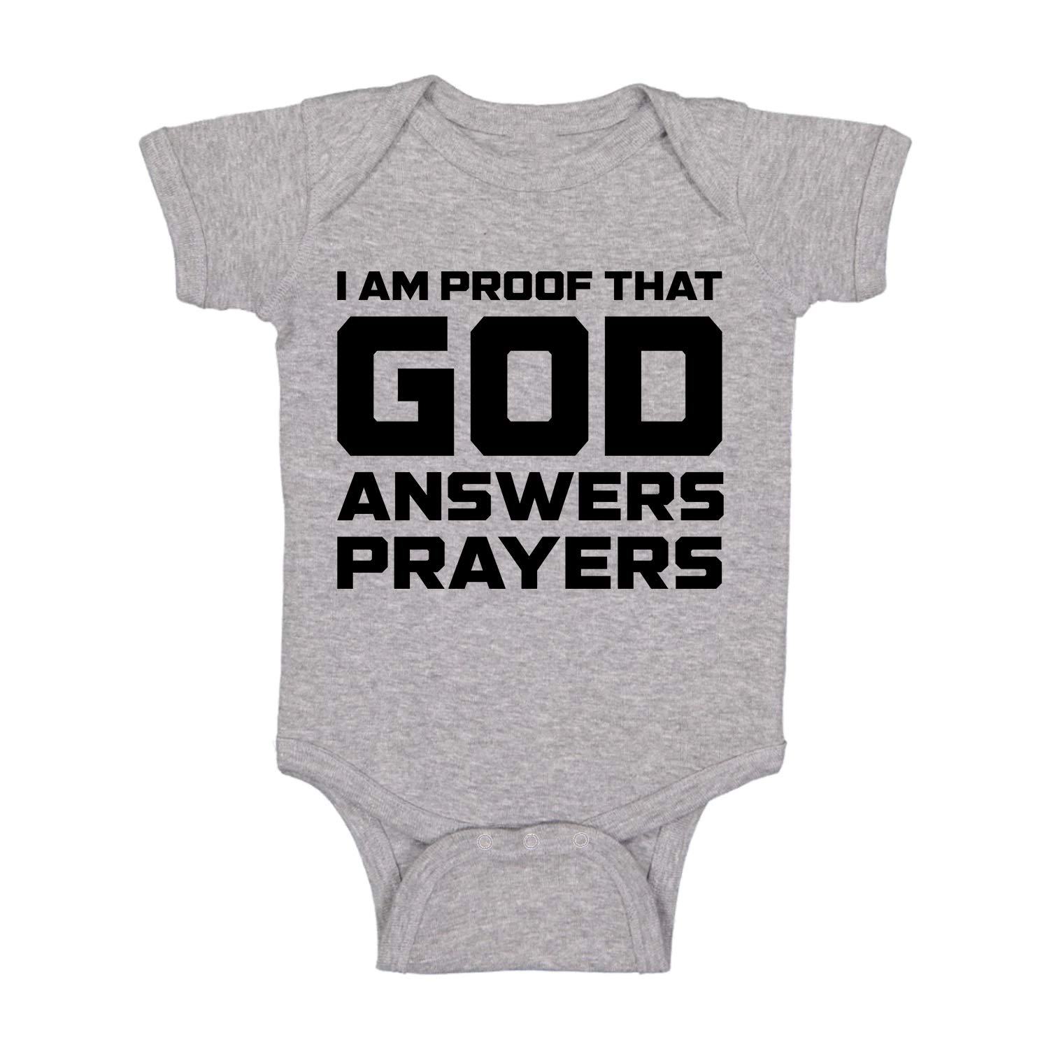 Funny Baby Bodysuit - Newborn Boy Clothes for Prayerful Parents