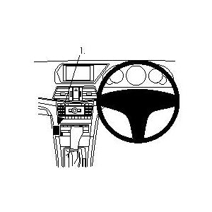 ClicOn No Holes Angled Dash Mount for Mercedes Benz E Class Convertible & Coupe (2010-2014) - Perfect for GPS, Phone & Dash Cam Installation