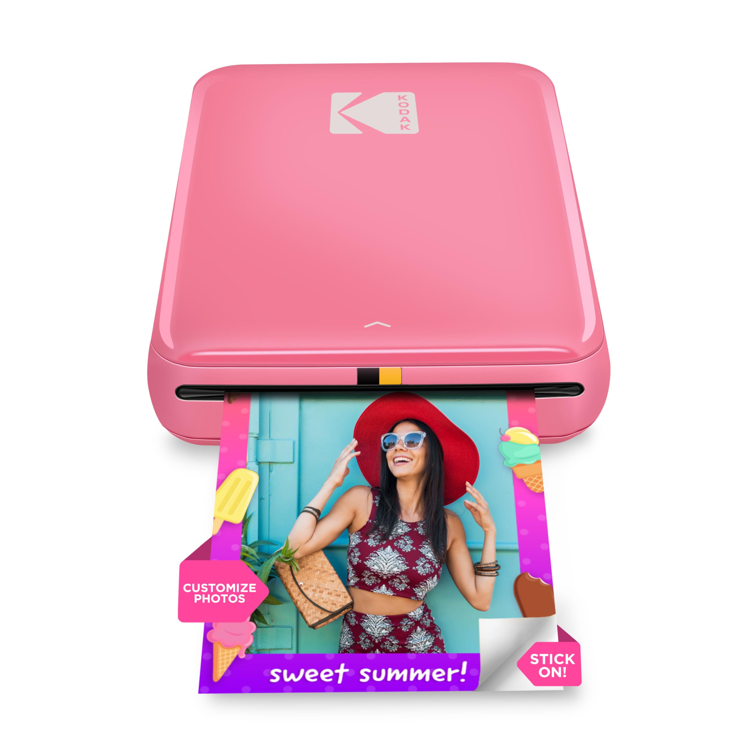 KODAK Step Instant Smartphone Photo Printer - 75 Sheets Bundle - Portable Mini Wireless Zink Photo Printer - 2x3