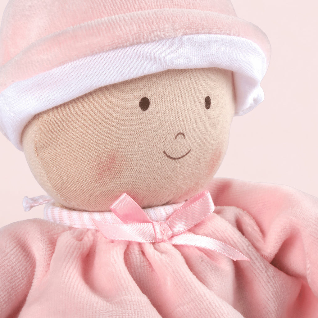 Adorable Handmade Baby Girl Rag Doll - Soft & Safe for Newborns & Toddlers - Perfect for Nursery Decor, Playtime & Gift Giving