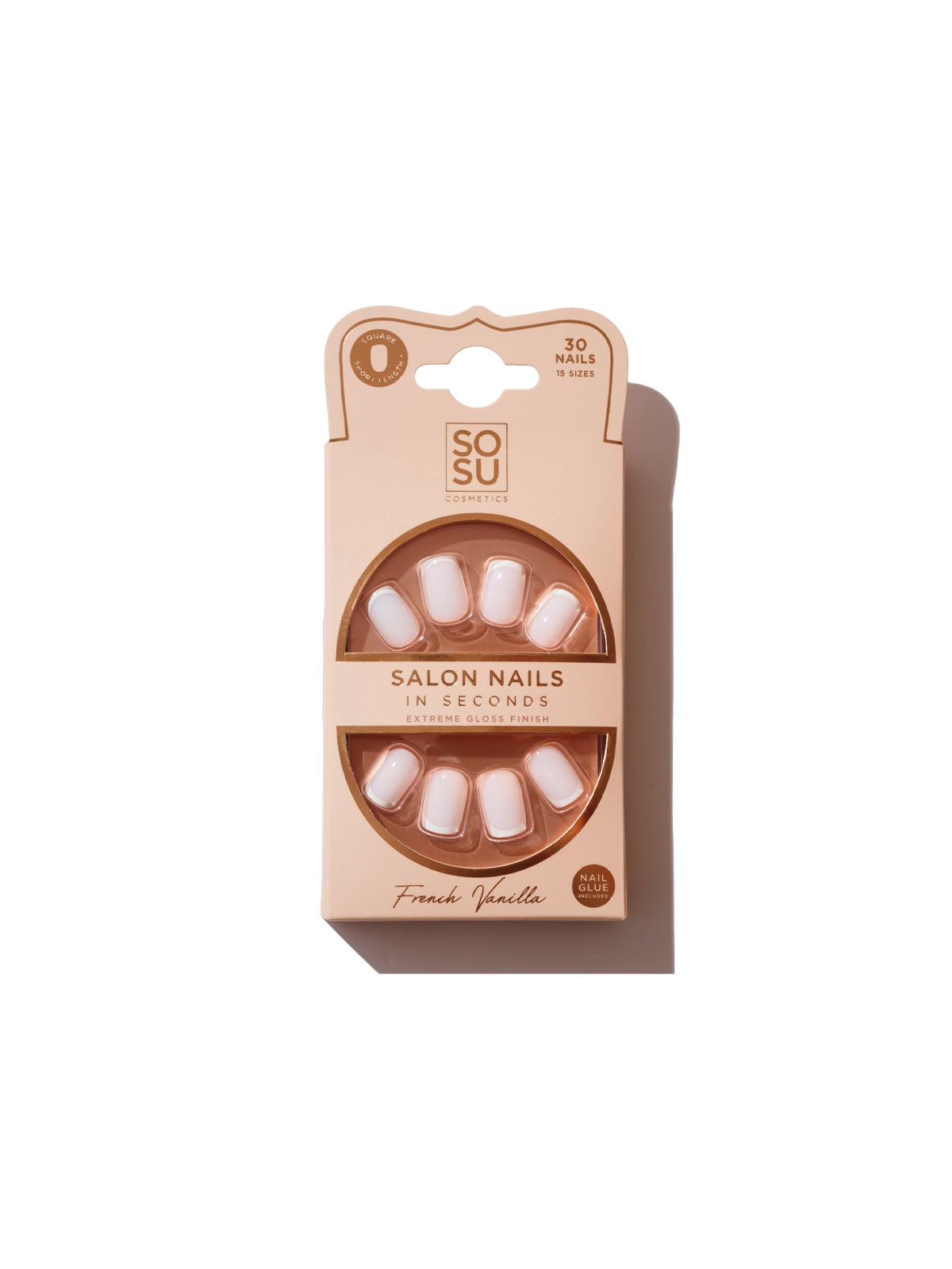 French Vanilla Press On Nails - Glamorous Fake Nails with Easy Application | Perfect for Parties, Weddings & Special Occasions
