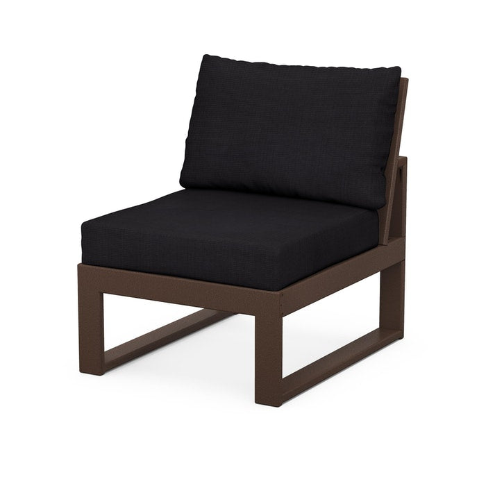 POLYWOOD Modular Armless Chair - Durable Outdoor & Indoor Seating for Patio, Deck, Poolside, and Garden - Weather-Resistant & Easy to Clean