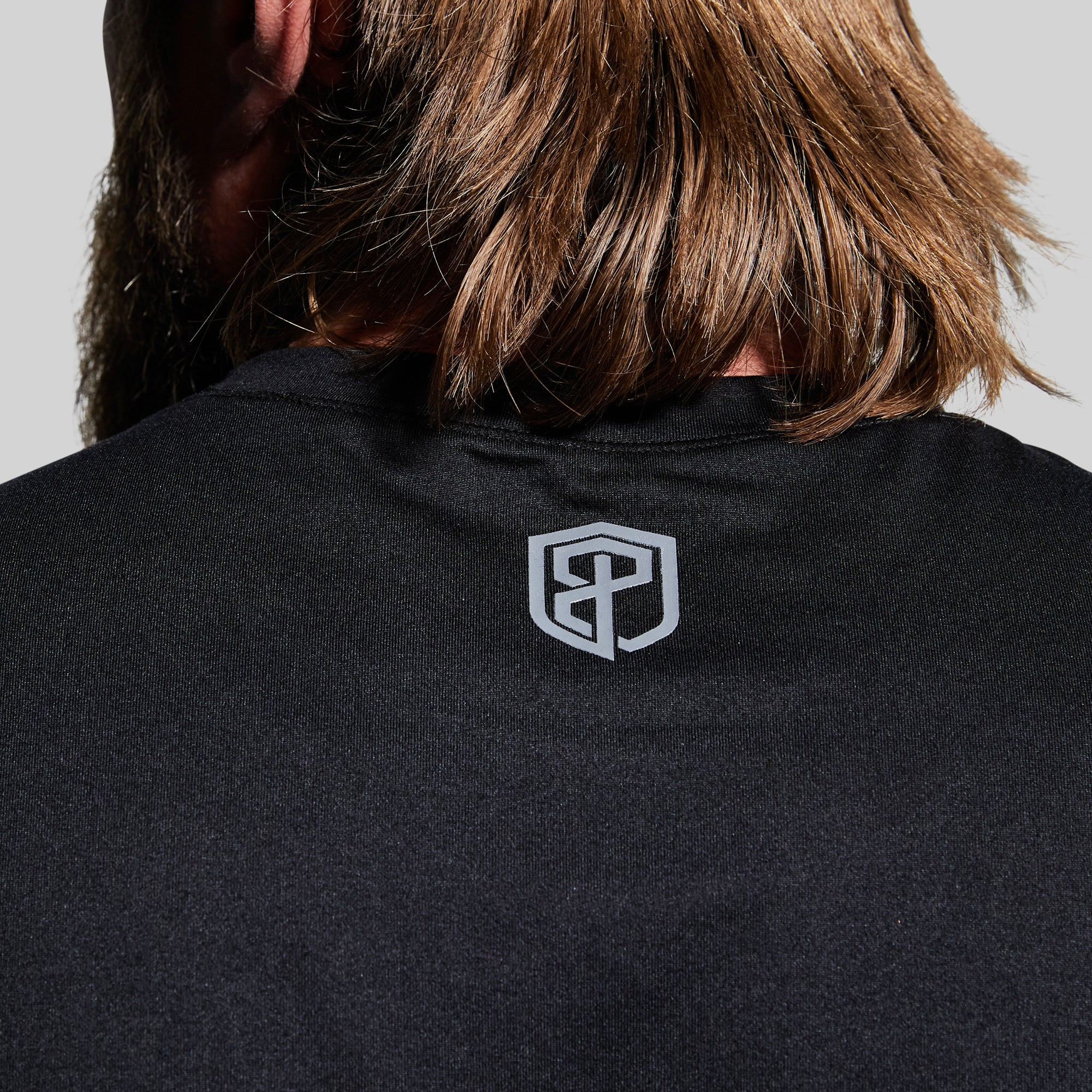 Long Sleeve Range Shirt with Flag Design - Black | Durable Outdoor Work & Casual Wear for Men