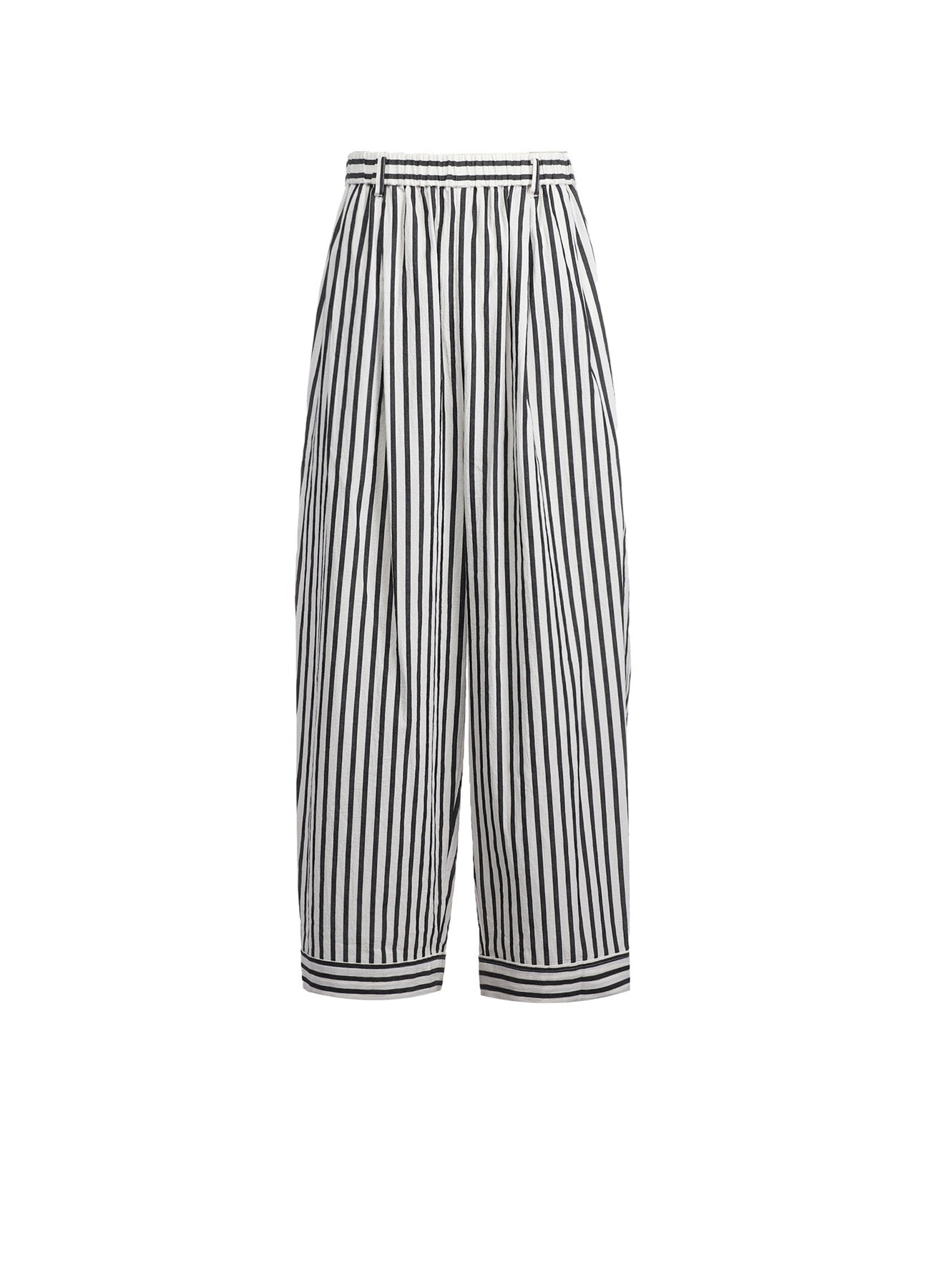Stylish Cotton Striped Pants for Women (Size L) - Comfortable Casual Wear for Everyday Outfits and Lounge