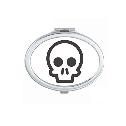 DIYthinker Fun Skeleton Cartoon Mirror - Portable Foldable Double-Sided Hand Mirror for Makeup & Cosplay | Perfect for Halloween, Costume Parties & Home Decor
