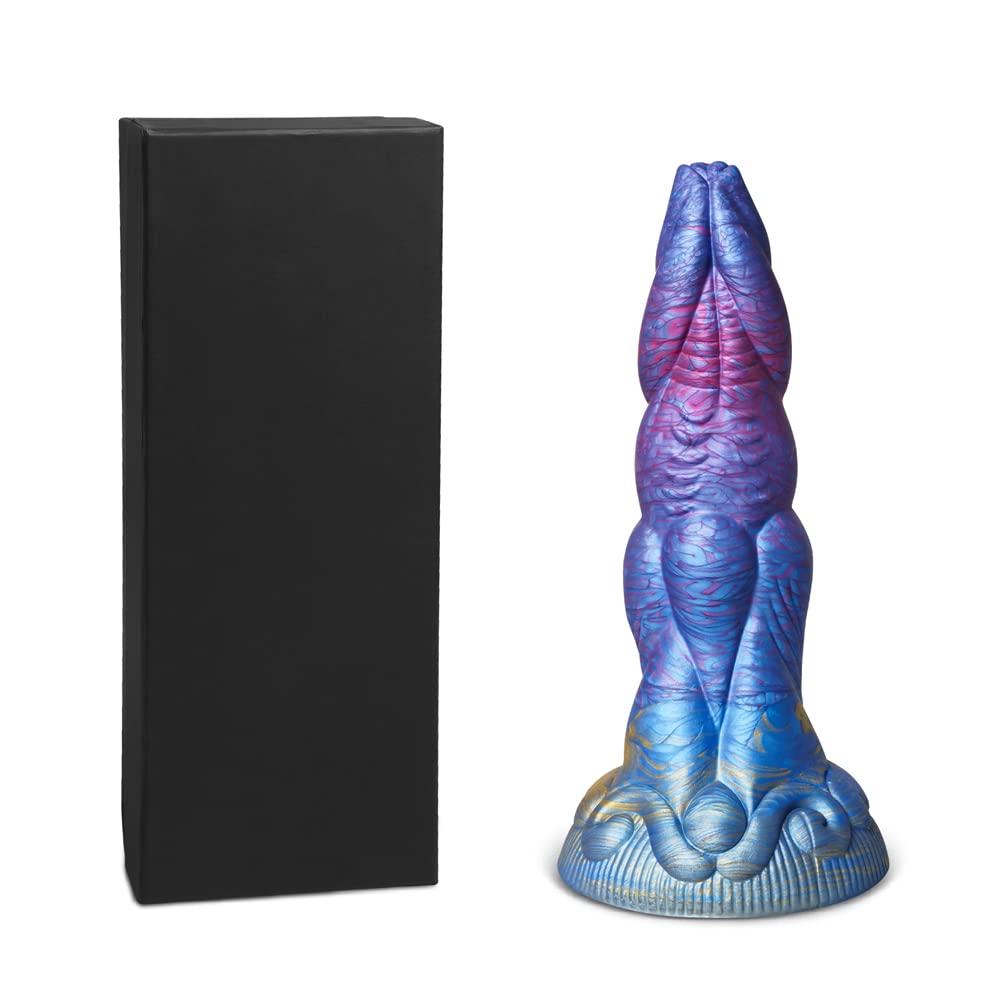 Premium Liquid Silicone Alien/Dragon Dildo with Strong Suction Cup - Realistic Textured Adult Sex Toy for Women & Men - Perfect for Solo Play, Couples Fantasy & BDSM Exploration