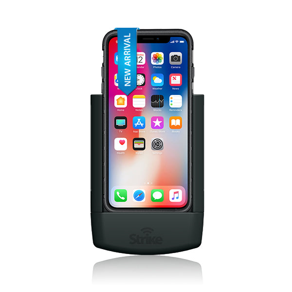 iPhone X & XS Strike Rugged Case Cradle Stand - DIY Customizable Holder for Work, Car, and Home Use