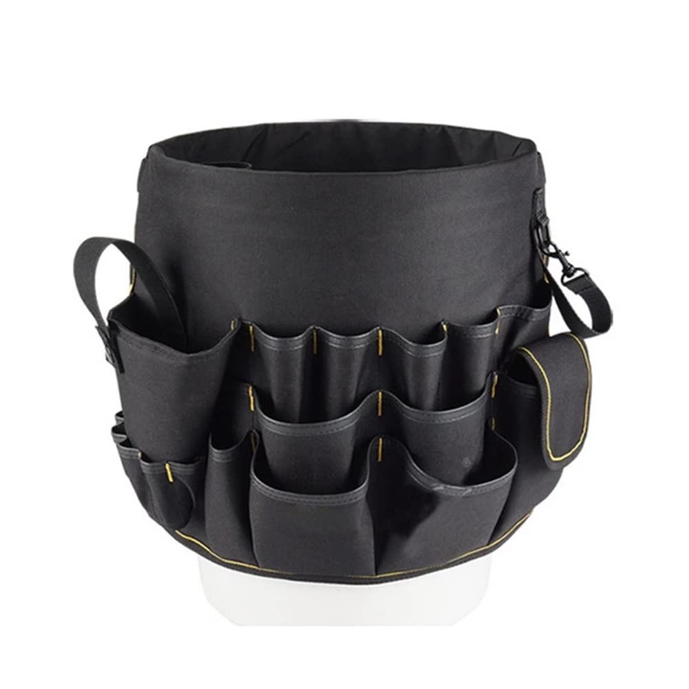 Best Tool Organizer Bag - Heavy Duty Multi-Function Hardware Tool Bucket Bag with Storage Pockets | Perfect for Indoor & Outdoor Gardening, DIY Repairs, Construction & Home Improvement Projects