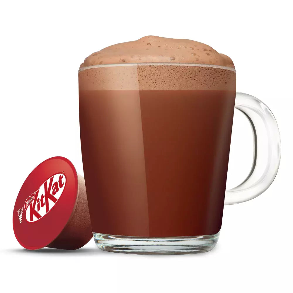 Nescafé Dolce Gusto KitKat Hot Chocolate Capsules - 16 Pods for Coffee Machine | Perfect for Breakfast, Dessert & Gifting