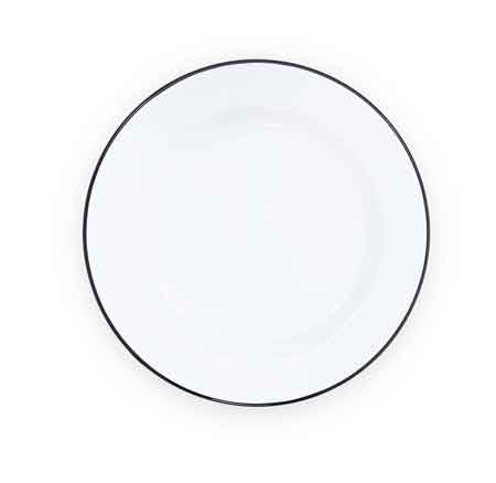 Vintage Black Rim Crow Canyon Dinner Plates 10.25 Inch - Set of 4 for Everyday Dining, Dinner Parties & Kitchen Decor