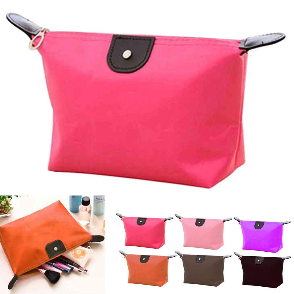2 Pack Small Makeup Bags for Women - Travel Cosmetic Organizer with Zipper, Portable Toiletry Pouch for Makeup Brushes, Lipstick, Skincare (Perfect for Travel, Gym, Daily Use & Gift Giving)