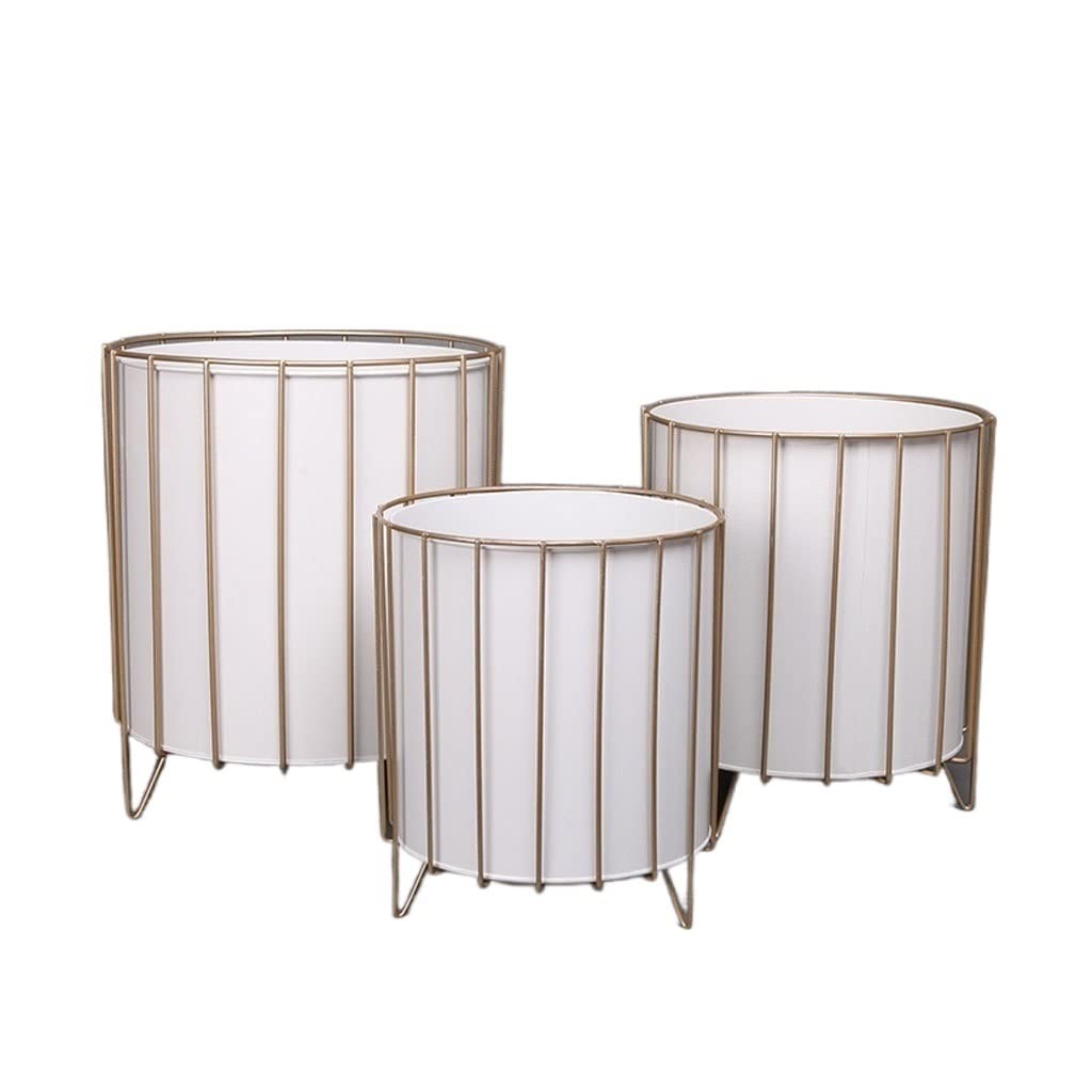 **White Iron Indoor Plant Stand - Large Floor-Standing Flower Pot with Decorative Frame for Home & Office Decor (Set of 1)**    Perfect for living rooms, bedrooms, balconies, or office spaces to display your favorite plants stylishly.
