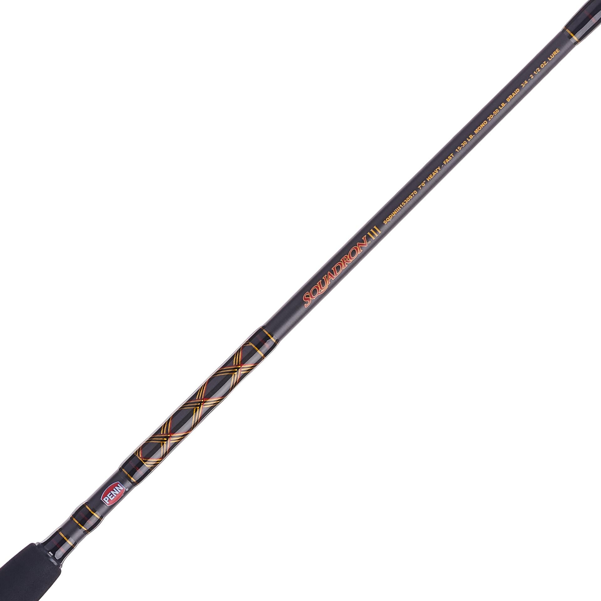 Squadron III Inshore Spinning Fishing Rod - Lightweight Graphite Saltwater Rod for Bass, Trout & Redfish - Perfect for Kayak Fishing & Shore Casting