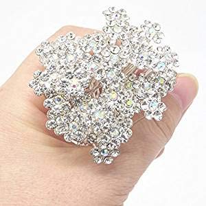 40 Pack Wedding Bridal Hair Pins - Crystal Rhinestone Hair Clips for Women, Bridesmaids, Prom & Special Occasions - Elegant Hair Accessories for Weddings, Parties and Formal Events