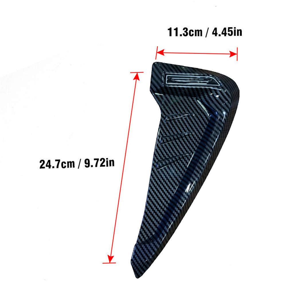 **Universal Car Side Air Flow Fender Stickers - Carbon Fiber & Plastic Auto Styling Decals for Vehicle Exterior Customization | Perfect for Sedans, SUVs, and Sports Cars**