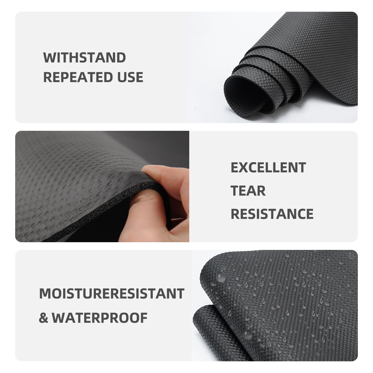 Premium Non-Slip Exercise Equipment Mats - Treadmill Mat, Walking Pad Mat, Exercise Bike Mat, Under Elliptical & Rowing Machine Mat for Hardwood & Carpet Floors - Home Gym Floor Protection & Noise Reduction