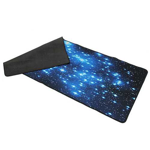 Non-Slip Blue Stars Neoprene Gaming Mouse Pad - Large Waterproof Keyboard Desk Mat for PC, Mac & Laptop - Perfect for Office Work, Gaming & Home Use