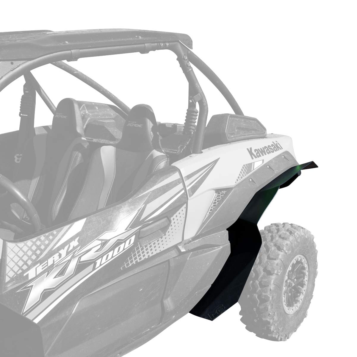 Ultra Max Coverage Front & Rear Fender Flares for Kawasaki KRX 1000 - Heavy Duty UTV Protection for Off-Road, Mud & Trail Riding