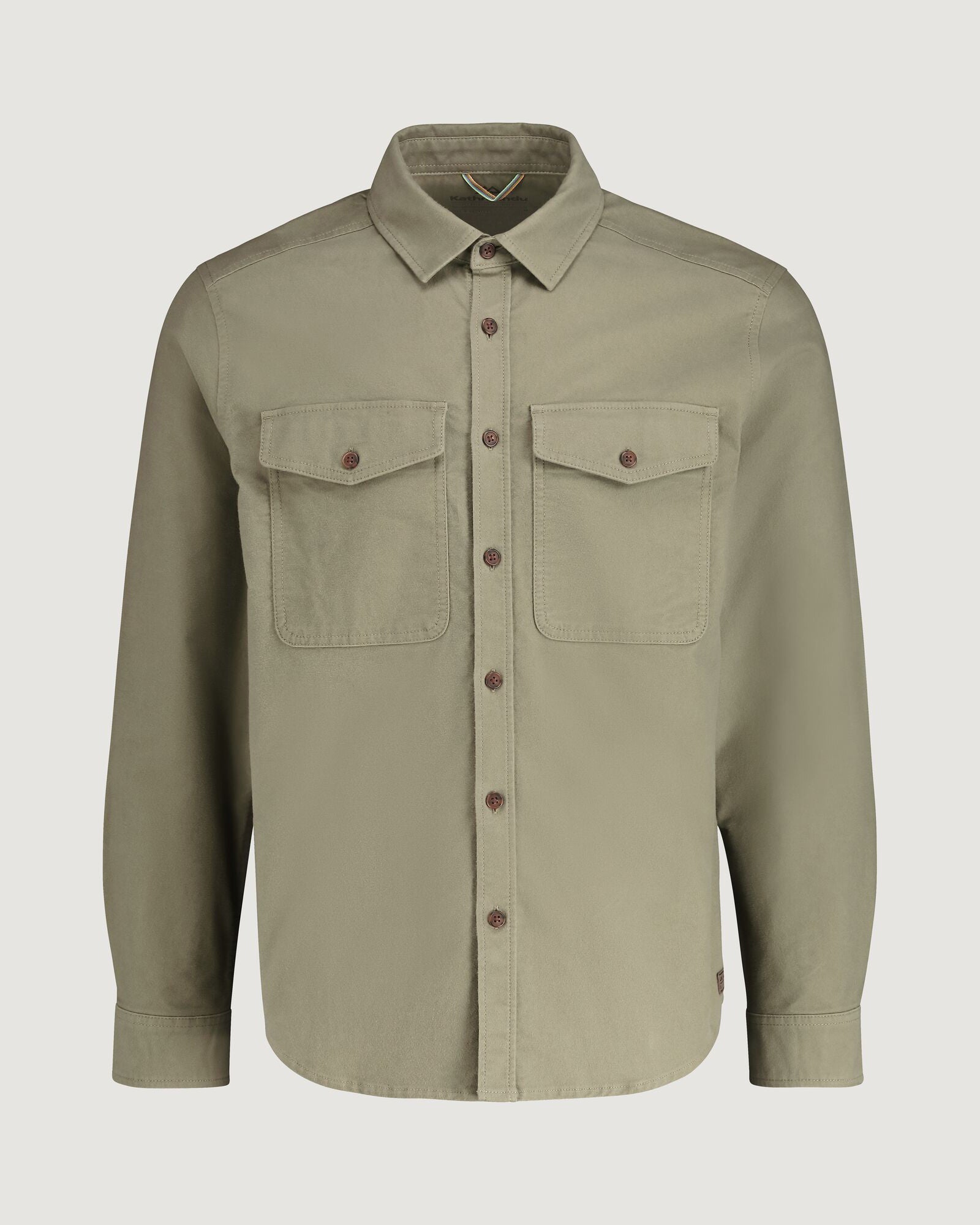 Men's Huntly Moleskin Long Sleeve Shirt - Comfortable Casual Button Down Shirt for Men, Beech Brown - Perfect for Outdoor Adventures, Office Wear & Everyday Style