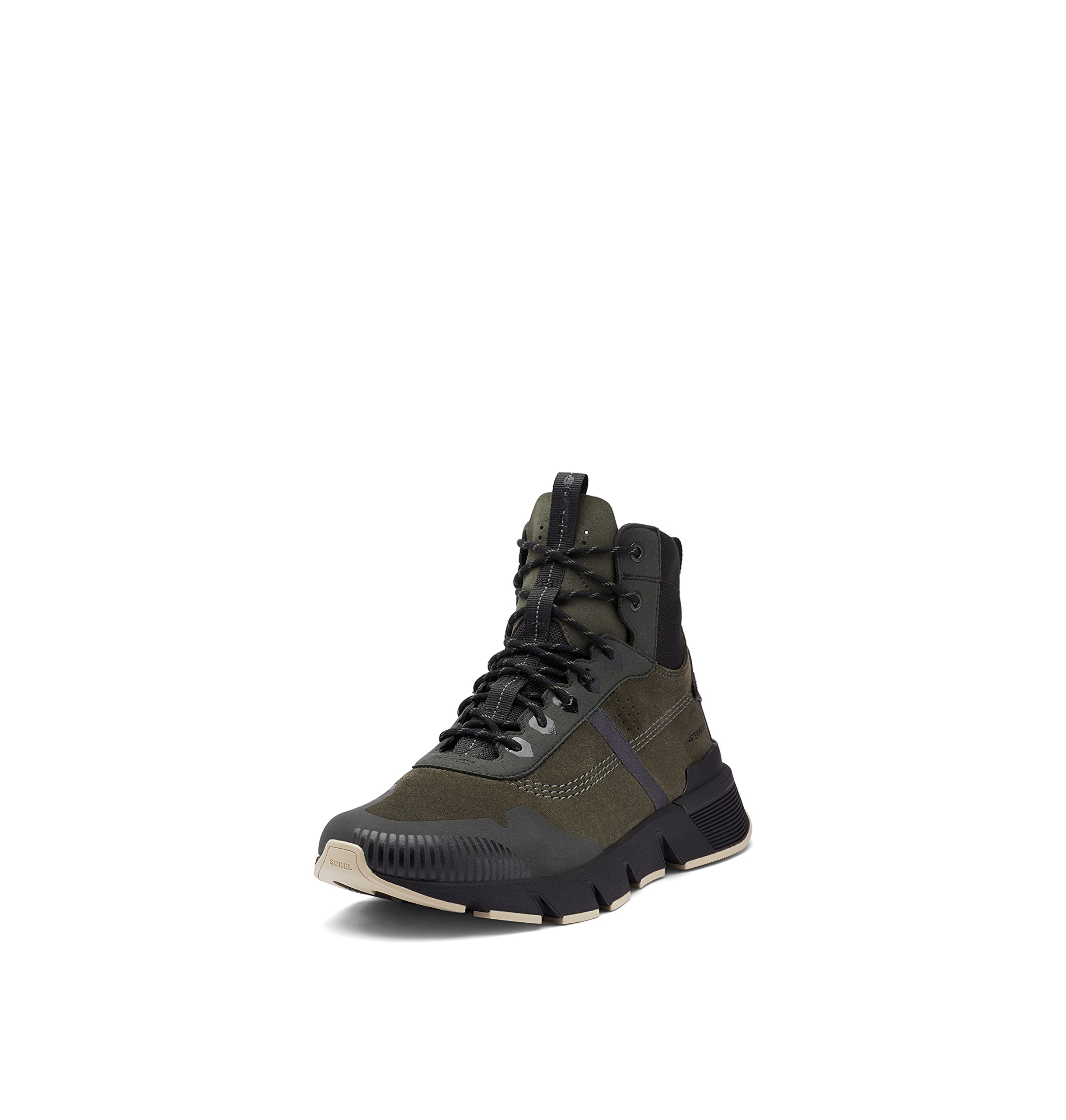 SOREL Men's Kinetic Rush MID WP Waterproof Suede Sneakers - Winter Hiking & Outdoor Adventure Shoes for Men