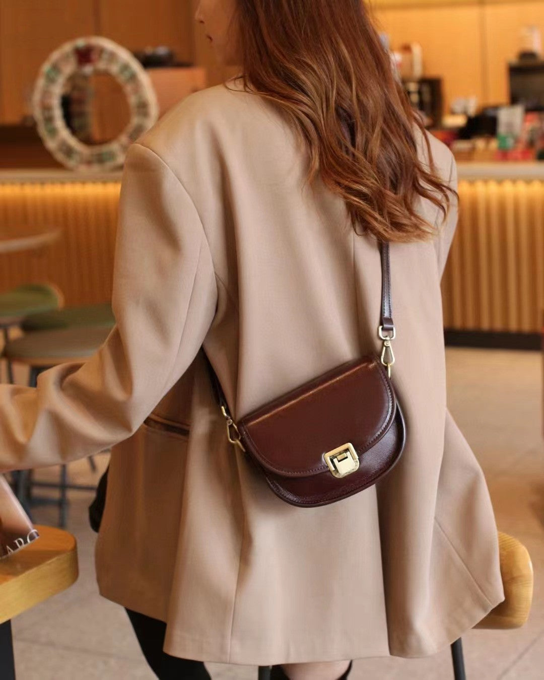Elegant Flap Saddle Bag for Women - Stylish Crossbody Purse with Adjustable Strap | Perfect for Work, Travel & Everyday Use