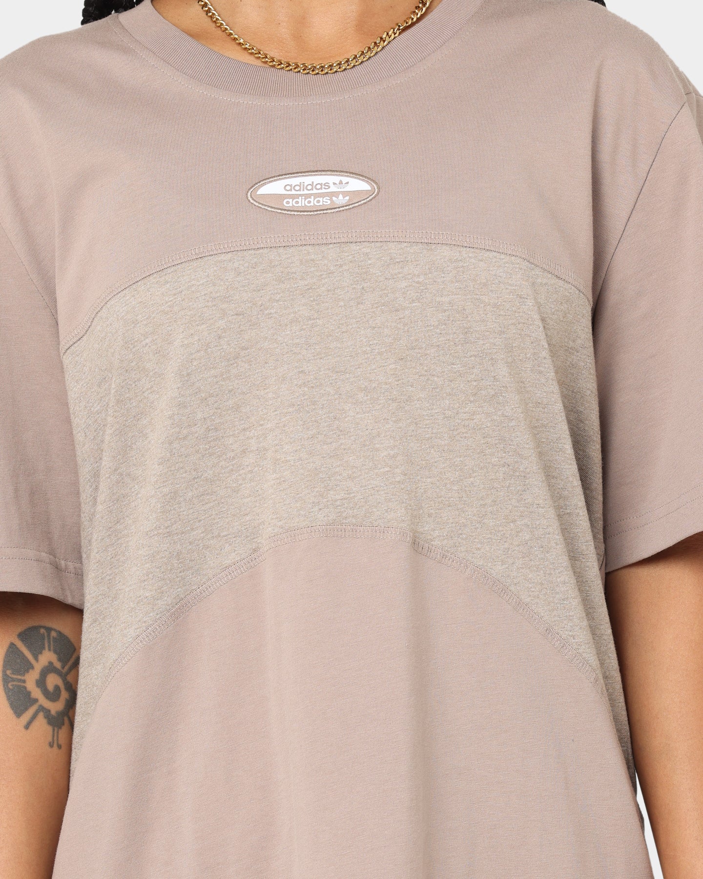 Adidas R.Y.V. Essential T-Shirt for Men - Soft Cotton Casual Tee in Chalky Brown | Perfect for Gym, Streetwear & Everyday Comfort