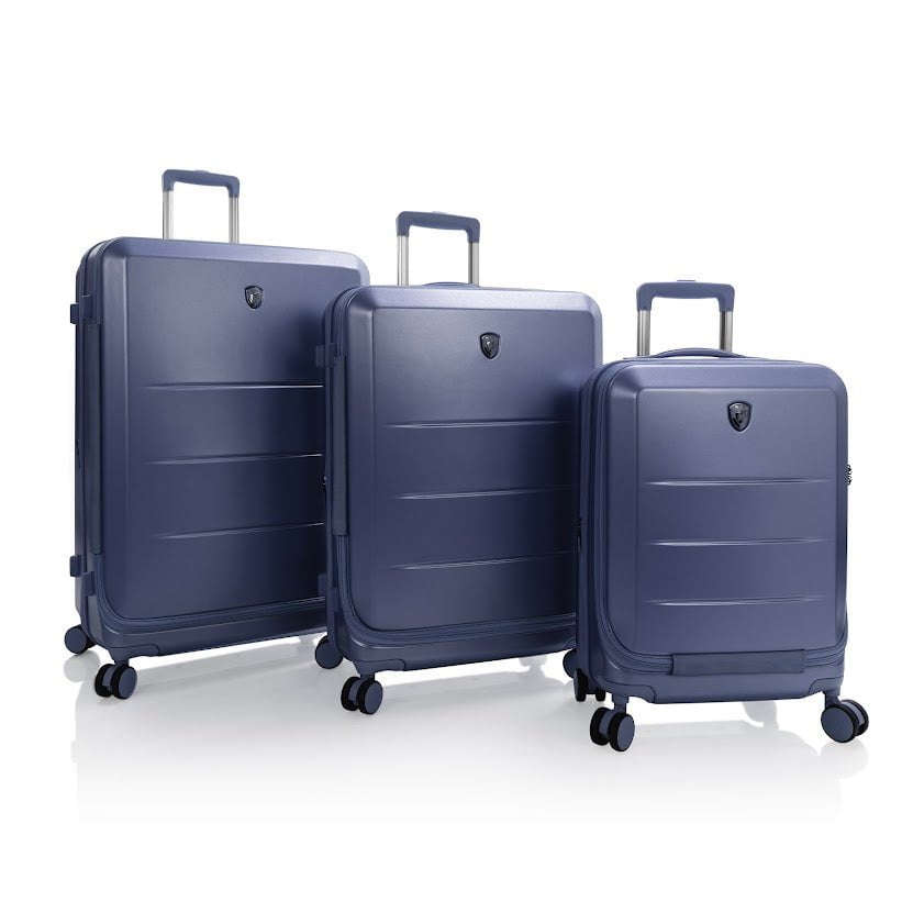 Heys EZ Fashion 3 Piece Luggage Set - Lightweight Spinner Suitcase with TSA Lock, Carry On & Checked Luggage for Travel, Business Trips & Vacations