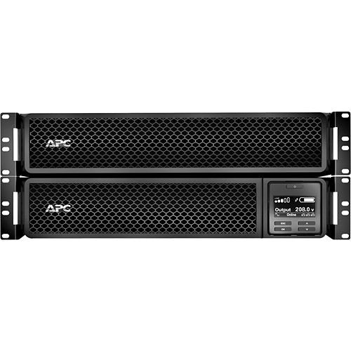 APC SRT3000RMXLT 5KTF Smart UPS SRT 3000VA 208V LCD Rackmount 4U Uninterruptible Power Supply with 12x NEMA 5-20R & 2x L6-20R Outlets, 208V to 120V Transformer - Ideal for Data Centers, Server Rooms & Network Equipment Backup