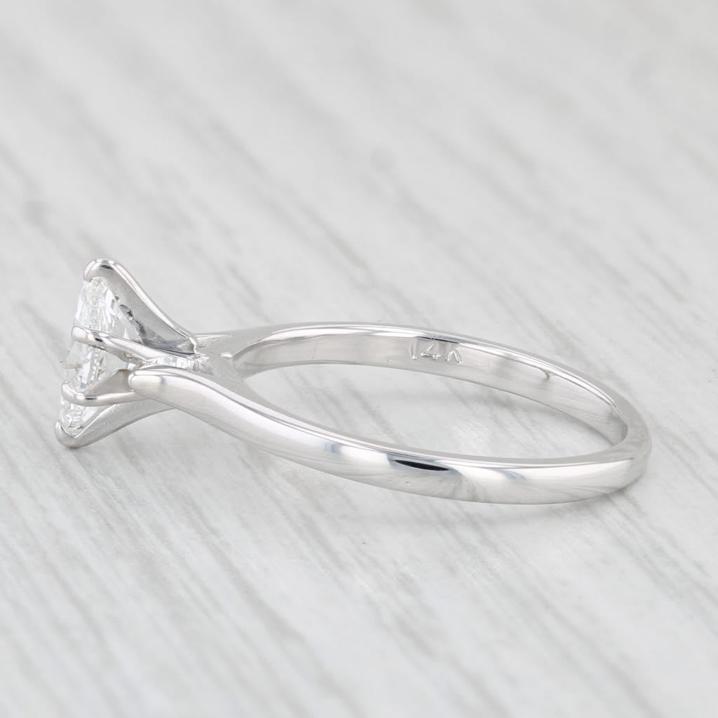0.46ctw VS2 Marquise Cut Solitaire Diamond Engagement Ring in 14k White Gold - Size 6.25 - Perfect for Proposals, Anniversaries & Special Occasions