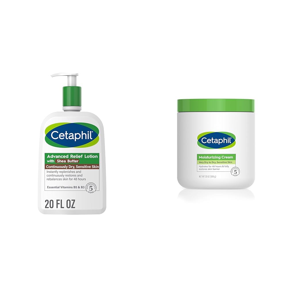 Cetaphil Advanced Relief Body Lotion with Shea Butter | Hydrating Moisturizing Cream for Dry Skin | Daily Moisturizer for Sensitive Skin | Perfect for Winter Care & Post-Shower Hydration