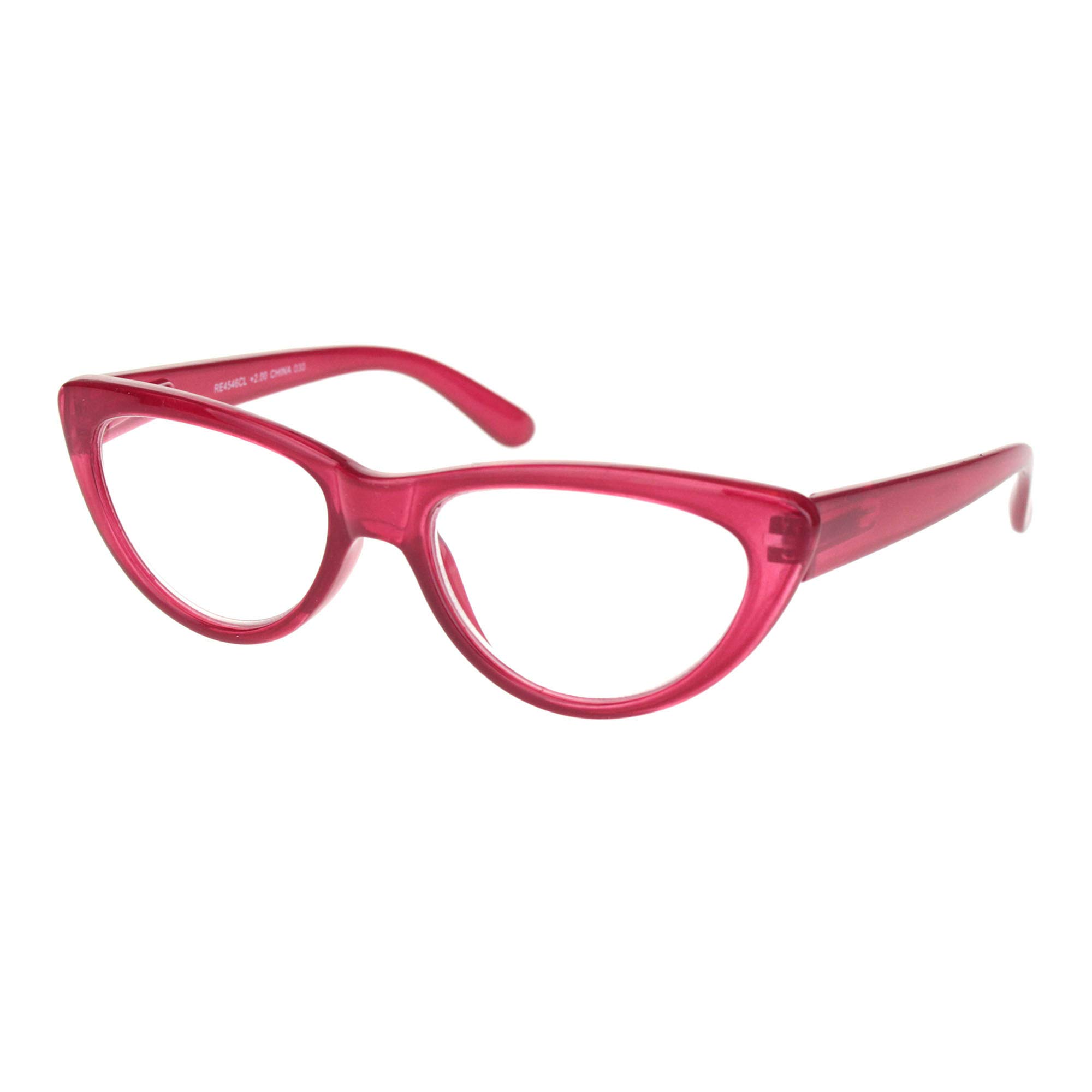 PASTL Women's Reading Glasses with Magnifying Lens - Stylish Cateye Frame in Vibrant Colors - Perfect for Reading, Crafts & Close Work