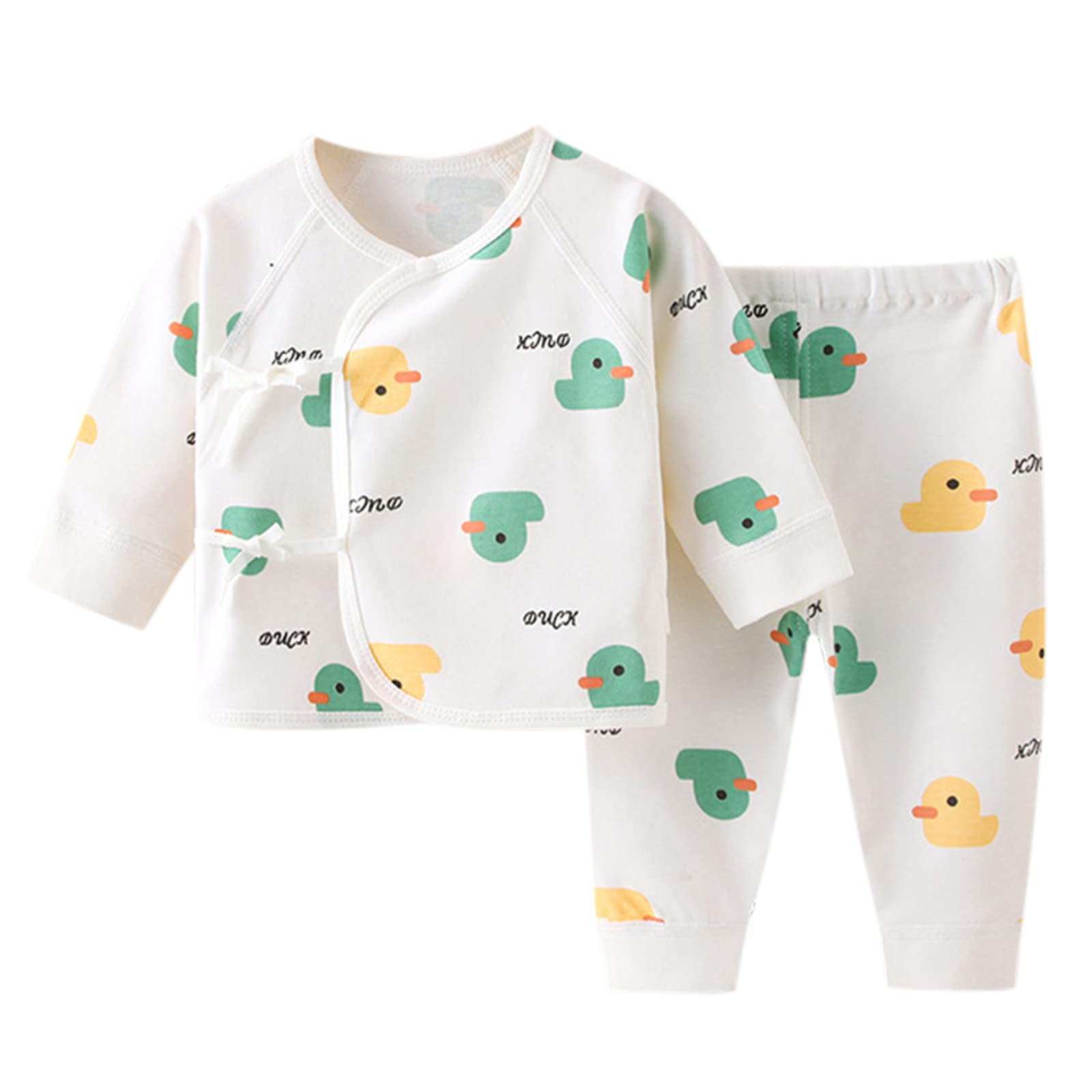 **Adorable Infant Cotton Sleepwear for Newborn Boys & Girls - Cute Animal Cartoon Blouse Tops | Soft & Comfortable Baby Gifts (Green) | Perfect for Nursery, Bedtime & Newborn Photos**