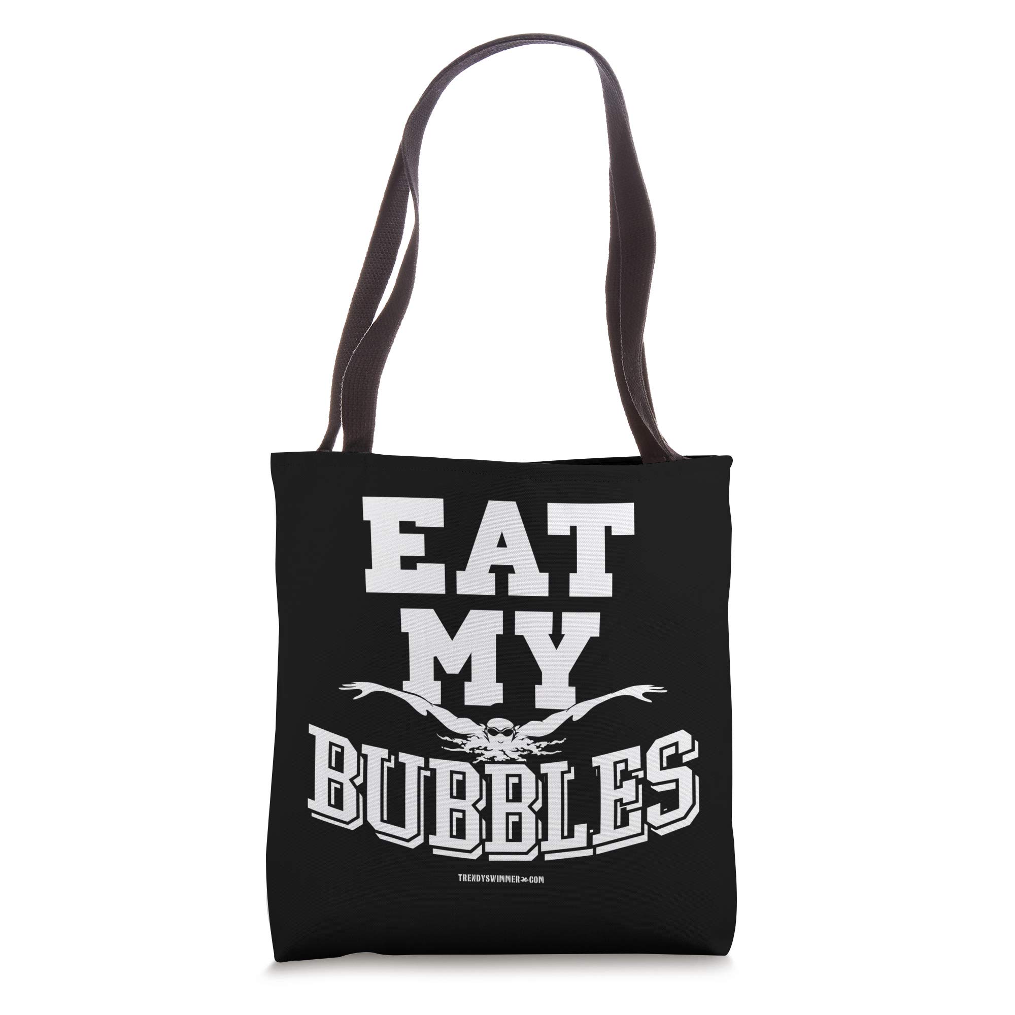 Funny Swim Tote Bag with 'Eat My Bubbles' Quote - Perfect for Competitive Swimmers, Pool Parties & Beach Trips