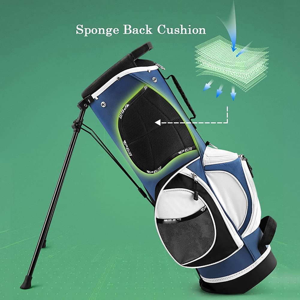 Lightweight Portable Golf Stand Bag - Waterproof & Durable Fabric for Easy Carry - Space Saving Design - Perfect for Travel & Course Play (Orange)