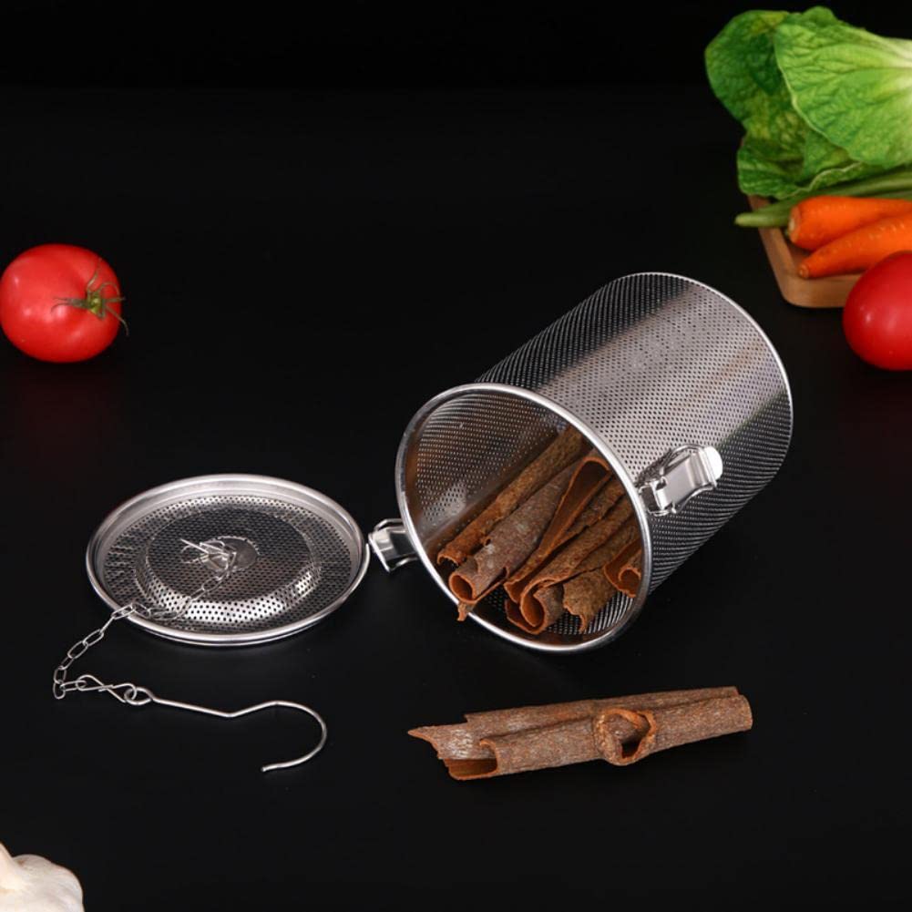 Premium Stainless Steel Large Capacity Seasoning Strainer - Tea, Soup & Spice Filter Basket with Fine Mesh (3#) - Perfect for Cooking, Brewing & Baking