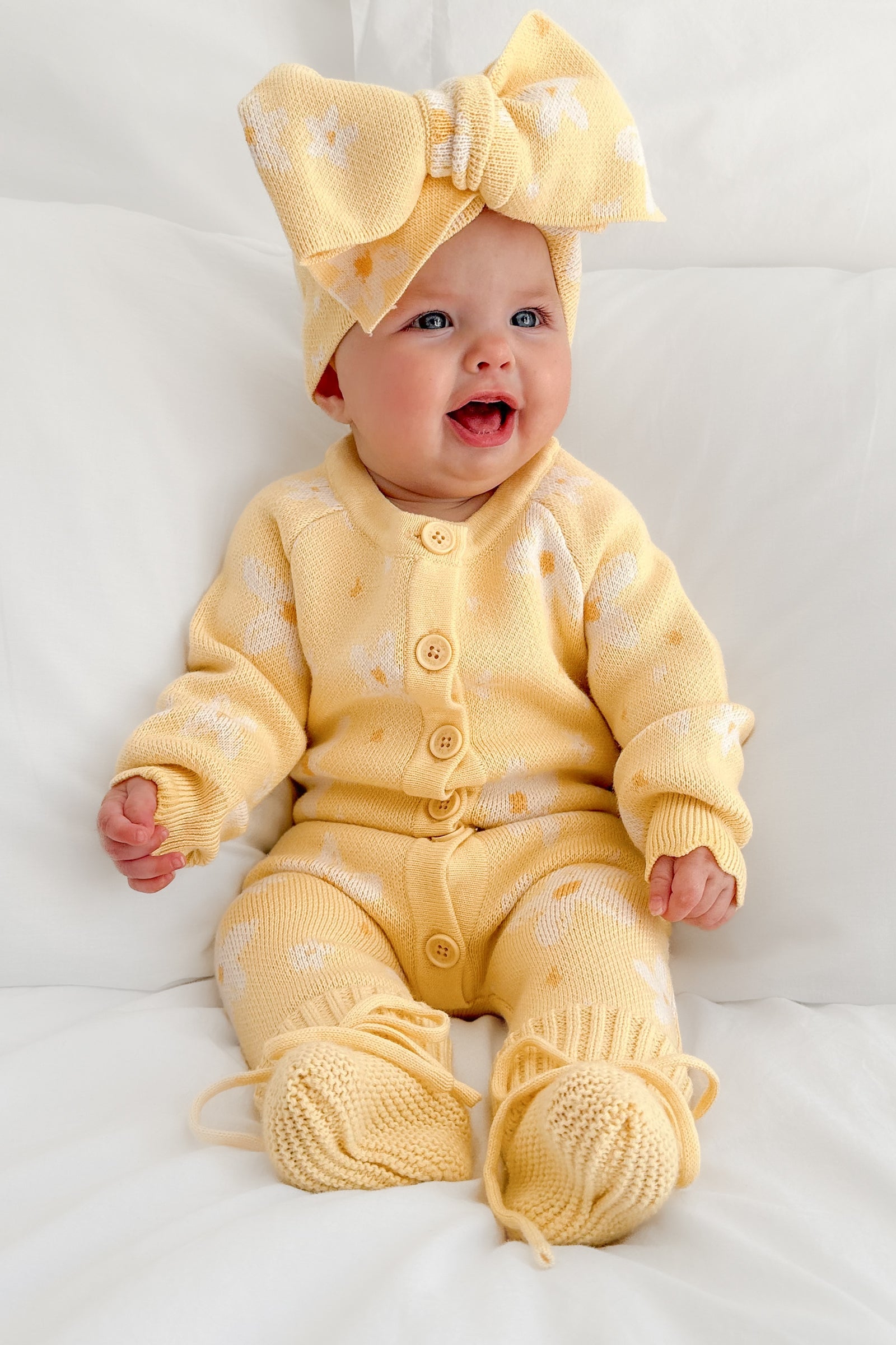 Knitted Louie Romper - Soft Baby Jumpsuit for Boys & Girls | Perfect for Playtime, Photo Shoots & Special Occasions | Magnolia Design