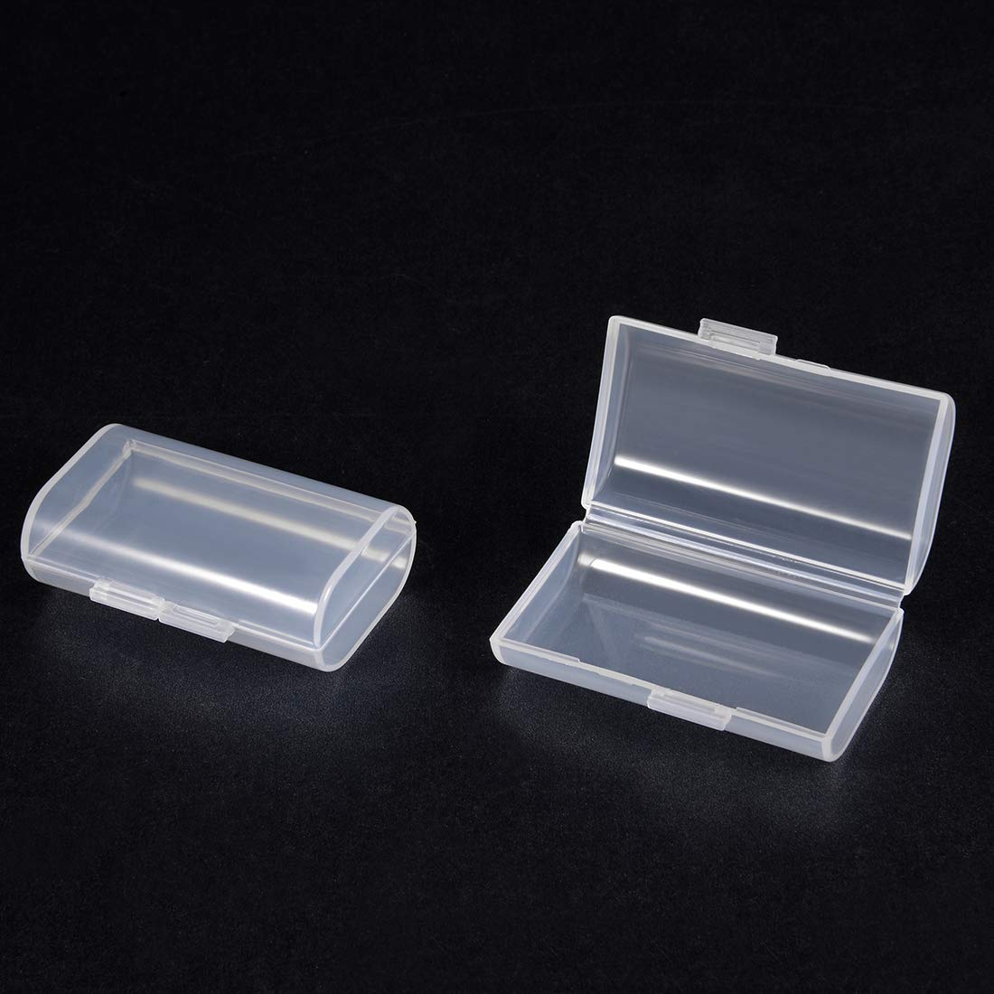 uxcell 10 Pcs Transparent AA Battery Storage Case Holder - 2 x AA Battery Capacity - Perfect for Organizing Home, Office, and Travel Essentials