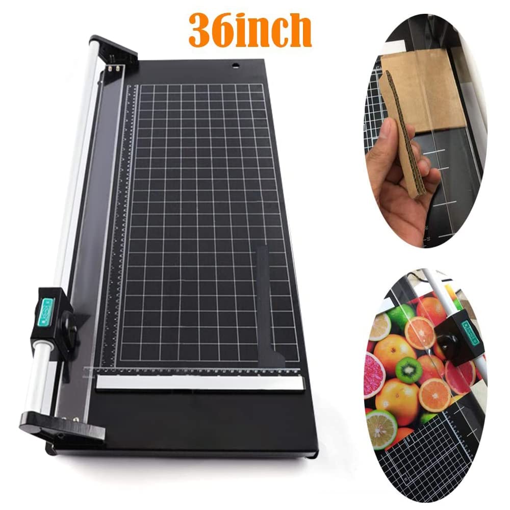 YIYIBYUS 36 Inch Rotary Paper Trimmer - Manual Sliding Poster Cutter for Craft Paper, Photos & Film - Perfect for Scrapbooking, Office Use & DIY Projects