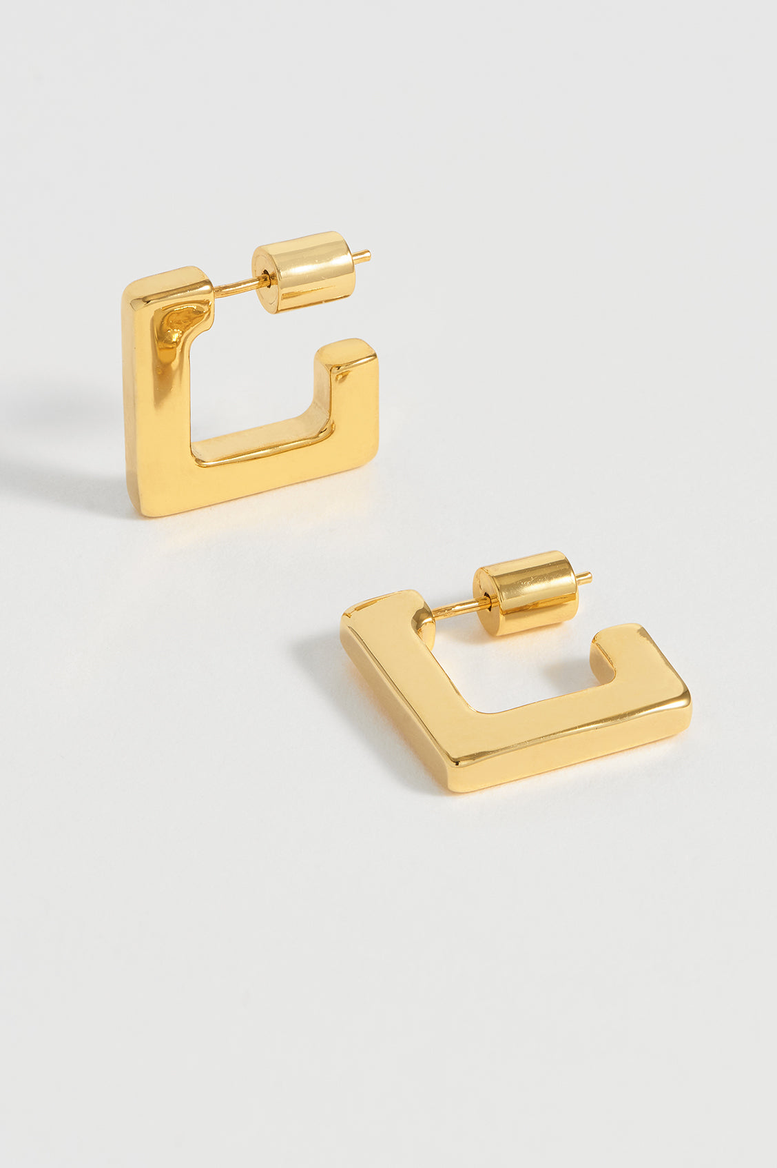 Elegant Square Hoop Earrings EBE5838G - Perfect for Women's Fashion, Office Wear & Evening Parties